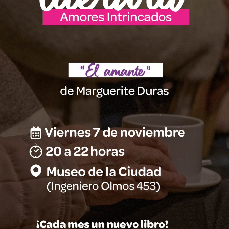 Café Literario: “El amante”, de Marguerite Duras.